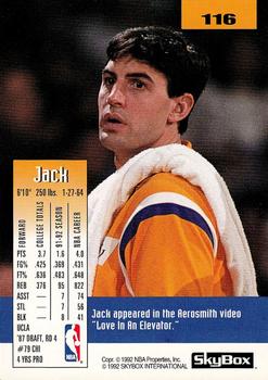 1992-93 SkyBox #116 Jack Haley Back