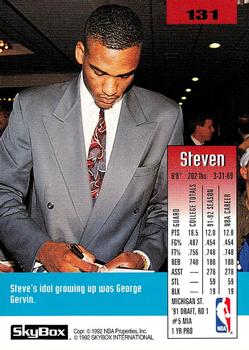 1992-93 SkyBox #131 Steve Smith Back
