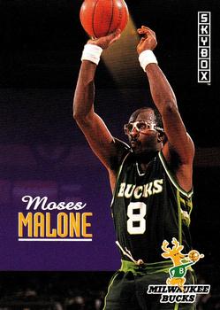 1992-93 SkyBox #137 Moses Malone Front