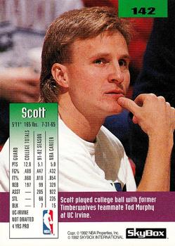 1992-93 SkyBox #142 Scott Brooks Back
