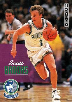 1992-93 SkyBox #142 Scott Brooks Front