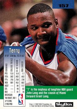 1992-93 SkyBox #157 Terry Mills Back