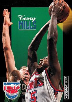 1992-93 SkyBox #157 Terry Mills Front