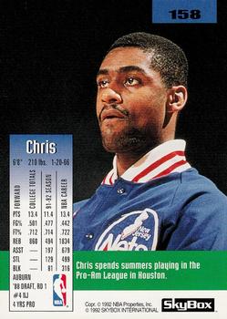 1992-93 SkyBox #158 Chris Morris Back