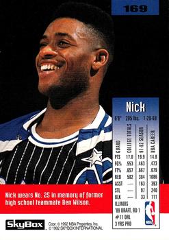 1992-93 SkyBox #169 Nick Anderson Back