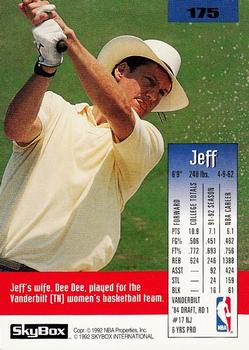 1992-93 SkyBox #175 Jeff Turner Back