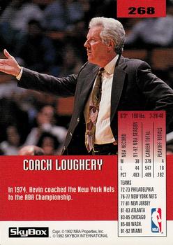 1992-93 SkyBox #268 Kevin Loughery Back