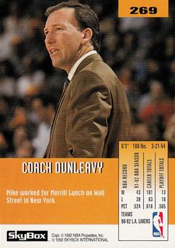 1992-93 SkyBox #269 Mike Dunleavy Back