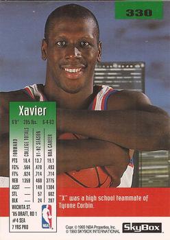 1992-93 SkyBox #330 Xavier McDaniel Back