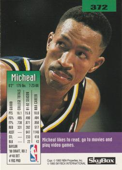 1992-93 SkyBox #372 Micheal Williams Back