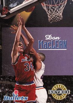 1992-93 SkyBox #407 Don MacLean Front