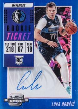 2018-19 Panini Contenders Optic - Blue #128 Luka Doncic Front