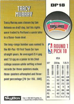 1992-93 SkyBox - Draft Picks #DP18 Tracy Murray Back