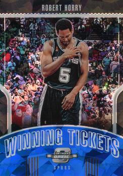 2018-19 Panini Contenders Optic - Winning Tickets Blue Cracked Ice #19 Robert Horry Front