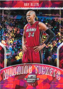 2018-19 Panini Contenders Optic - Winning Tickets Red Cracked Ice #34 Ray Allen Front