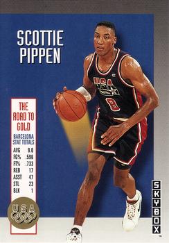 1992-93 SkyBox - Olympic Team #USA5 Scottie Pippen Front