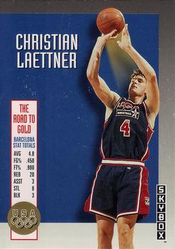 1992-93 SkyBox - Olympic Team #USA9 Christian Laettner Front