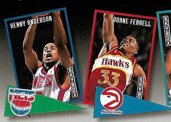 1992-93 SkyBox - School Ties #ST4 Kenny Anderson / Duane Ferrell Front
