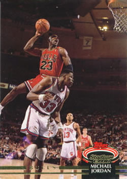 1992-93 Stadium Club #1 Michael Jordan Front