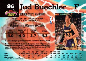 1992-93 Stadium Club #96 Jud Buechler Back
