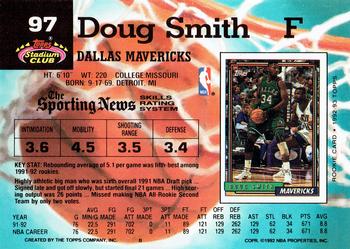 1992-93 Stadium Club #97 Doug Smith Back