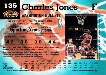 1992-93 Stadium Club #135 Charles Jones Back