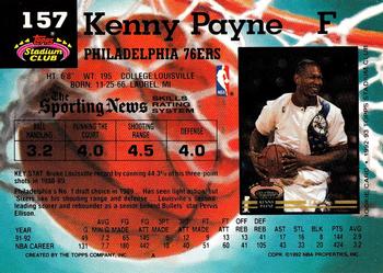 1992-93 Stadium Club #157 Kenny Payne Back