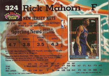 1992-93 Stadium Club #324 Rick Mahorn Back
