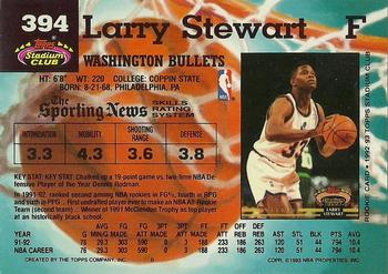 1992-93 Stadium Club #394 Larry Stewart Back