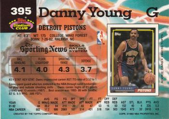 1992-93 Stadium Club #395 Danny Young Back