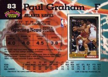 1992-93 Stadium Club #83 Paul Graham Back
