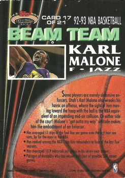 1992-93 Stadium Club - Beam Team #17 Karl Malone Back