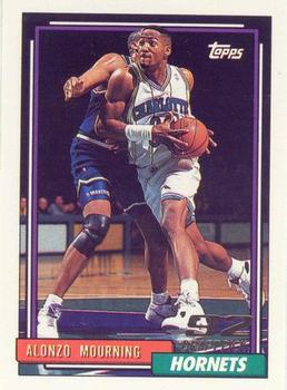1992-93 Topps #393 Alonzo Mourning Front