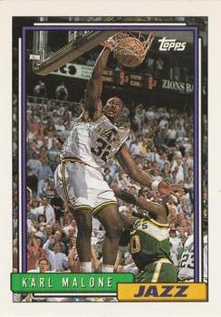 1992-93 Topps #20 Karl Malone Front