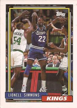 1992-93 Topps #22 Lionel Simmons Front