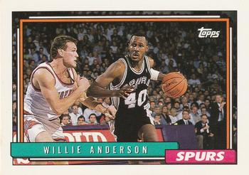 1992-93 Topps #48 Willie Anderson Front