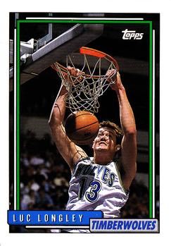 1992-93 Topps #89 Luc Longley Front