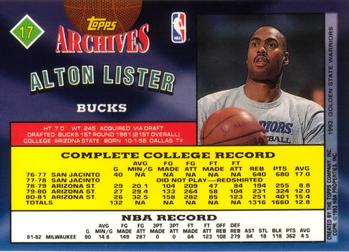 1992-93 Topps Archives #17 Alton Lister Back