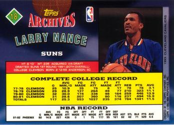 1992-93 Topps Archives #18 Larry Nance Back