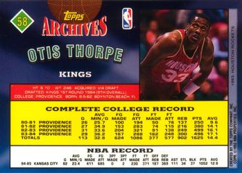 1992-93 Topps Archives #58 Otis Thorpe Back
