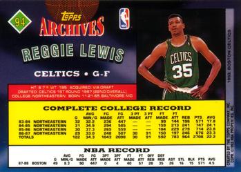 1992-93 Topps Archives #94 Reggie Lewis Back