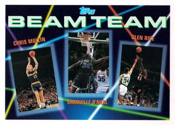 1992-93 Topps - Beam Team #7 Chris Mullin / Shaquille O'Neal / Glen Rice Front