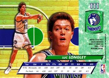 1992-93 Ultra #111 Luc Longley Back