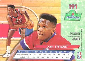 1992-93 Ultra #191 Larry Stewart Back