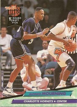 1992-93 Ultra #193 Alonzo Mourning Front