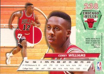 1992-93 Ultra #238 Corey Williams Back