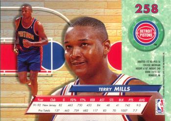 1992-93 Ultra #258 Terry Mills Back