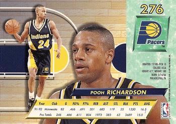1992-93 Ultra #276 Pooh Richardson Back