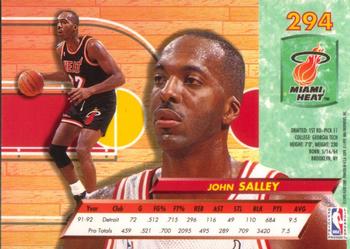 1992-93 Ultra #294 John Salley Back