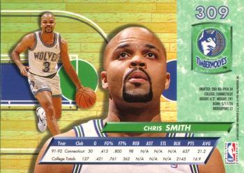 1992-93 Ultra #309 Chris Smith Back